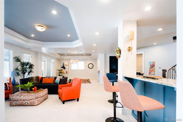Interior, Living room, Recessed Lighting