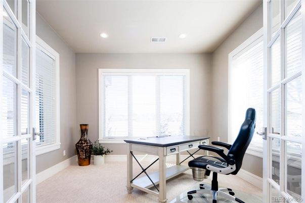 Home Office, Interior, Recessed Lighting