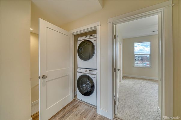 Interior, Recessed Lighting, Utility Closets, Washer, Wood Texture Flooring