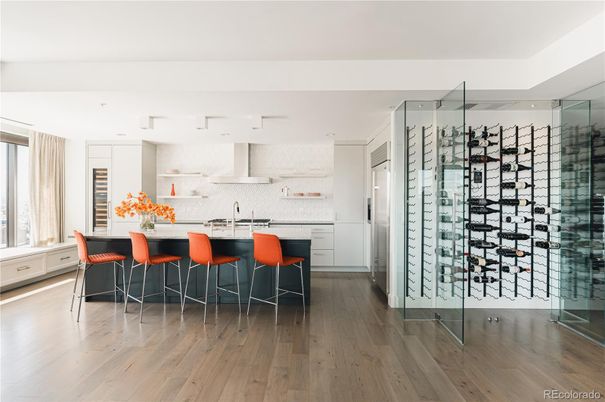 Interior, Kitchen, Wine Storage, Wood Texture Flooring