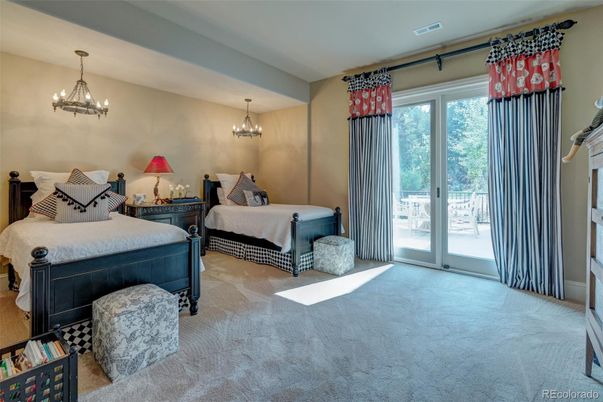 Bedroom, Chandelier, Interior