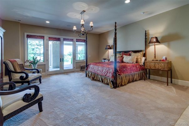 Bedroom, Chandelier, Interior, Recessed Lighting