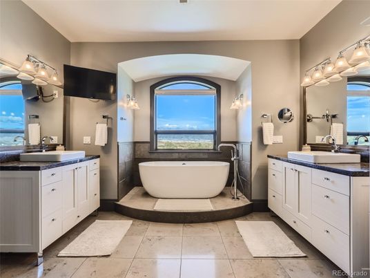 Bathroom, Dual Sink Vanities, Free Standing Baths, Interior