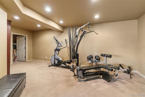Fitness Equipment, Interior, Recessed Lighting
