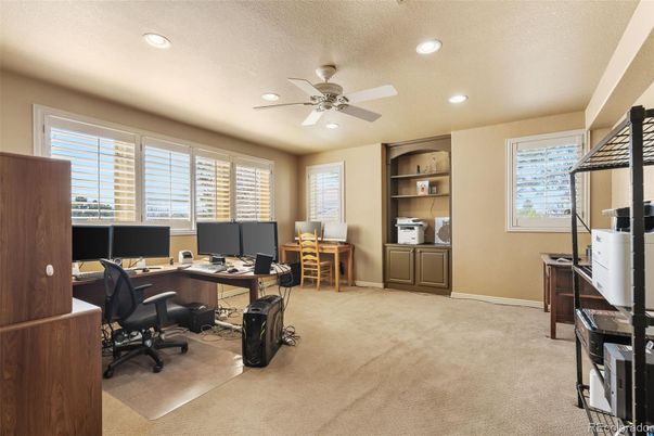 Home Office, Interior, Recessed Lighting