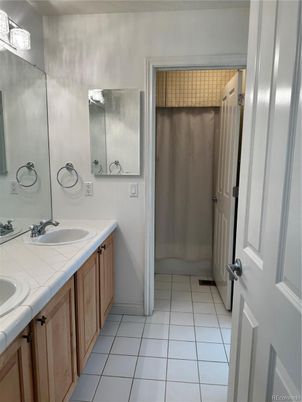 Bathroom, Dual Sink Vanities, Interior, Tile Countertops