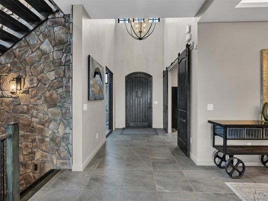 Interior, Pendant Lights, Stone Walls