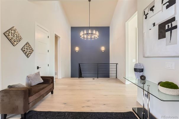 Interior, Pendant Lights, Wood Texture Flooring