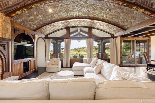 Interior, Living room, Stone Walls