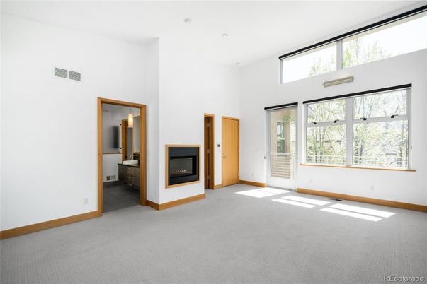 Empty room, Fireplace, Interior