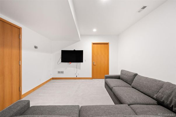 Interior, Living room, Recessed Lighting