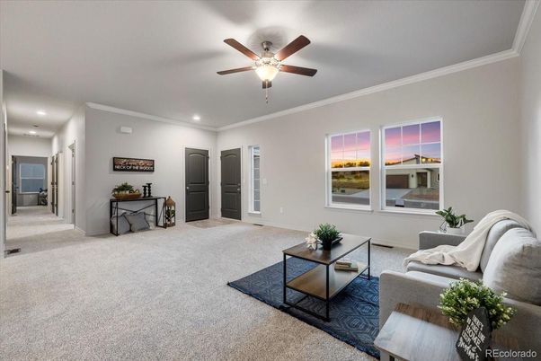 Interior, Living room, Recessed Lighting