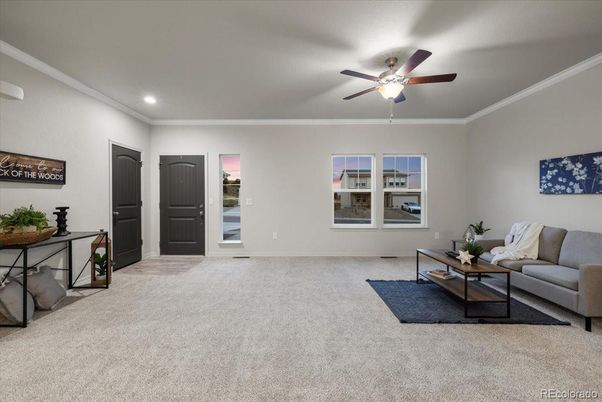 Interior, Living room, Recessed Lighting