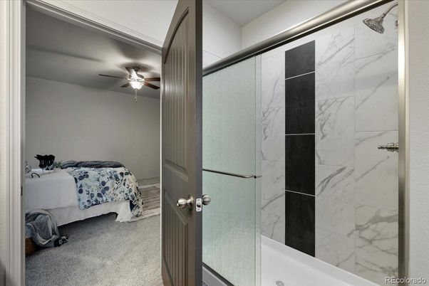 Bathroom, Bedroom, Glass Shower, Interior, Marble Walls