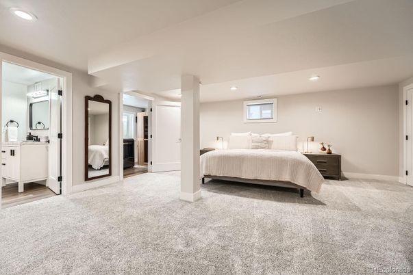 Bathroom, Bedroom, Interior, Recessed Lighting, Wood Texture Flooring