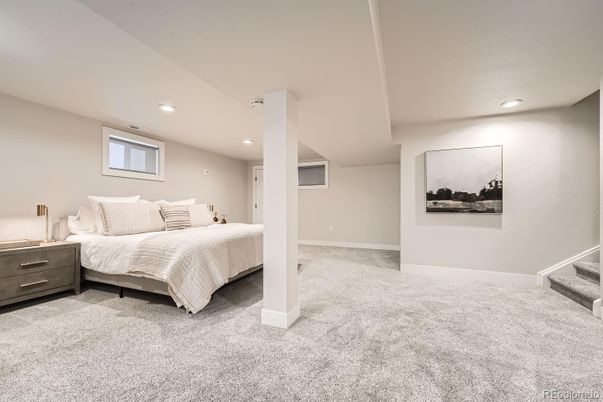 Bedroom, Interior, Recessed Lighting
