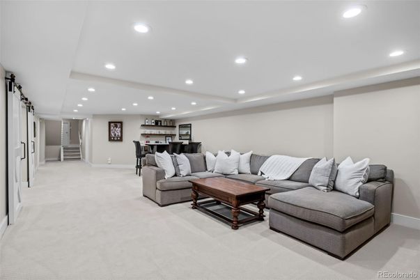 Interior, Living room, Recessed Lighting