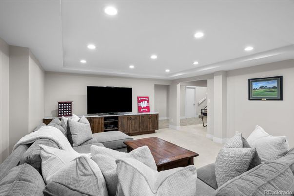 Interior, Living room, Recessed Lighting