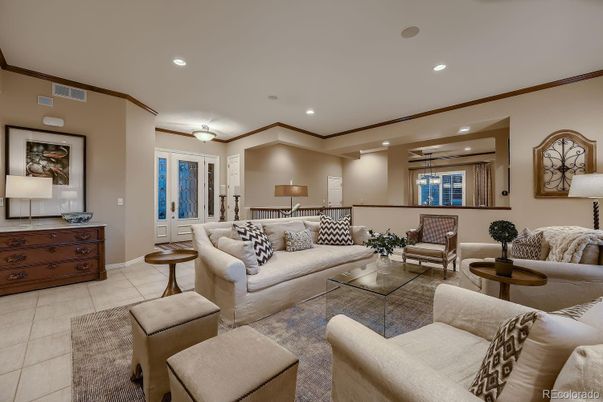 Interior, Living room, Recessed Lighting
