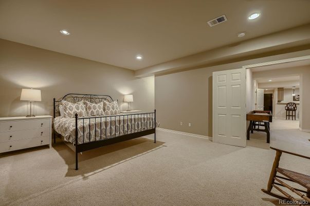 Bedroom, Interior, Recessed Lighting