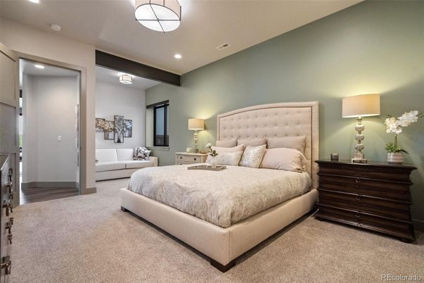 Bedroom, Interior, Recessed Lighting
