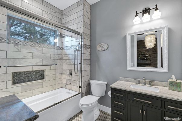 Bathroom, Glass Shower, Interior, Marble Walls