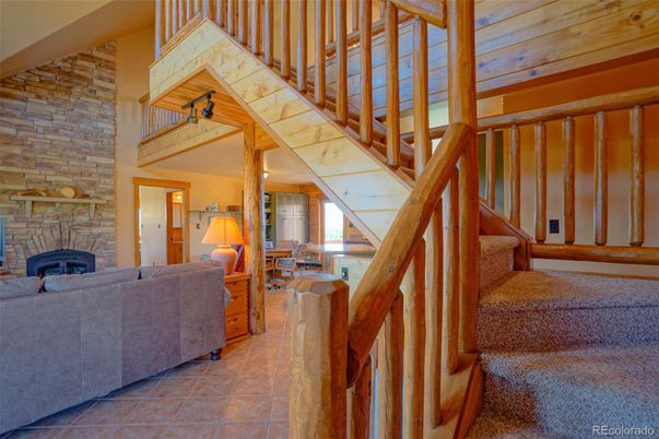 Fireplace, Interior, Living room, Stone Walls