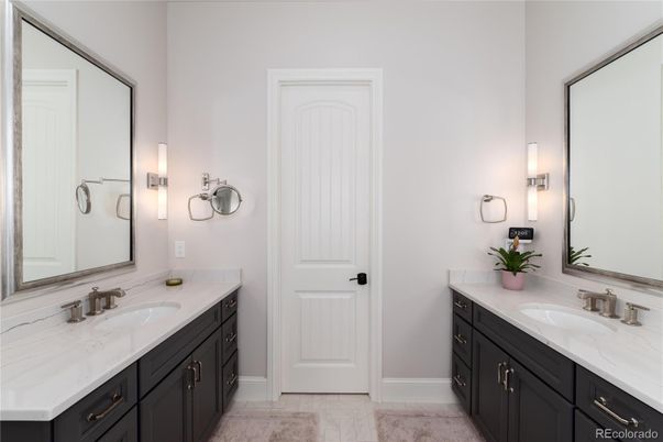 Bathroom, Dual Sink Vanities, Interior, Marble