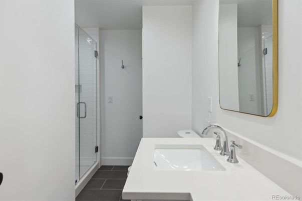 Bathroom, Dual Sink Vanities, Glass Shower, Interior