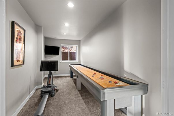 Fitness Equipment, Game Room, Interior, Recessed Lighting