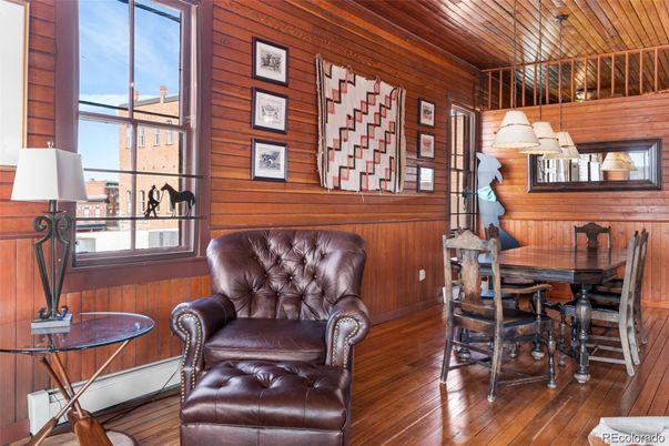 Dining room, Interior, Wooden Ceilings, Wood Texture Flooring, Wooden Walls