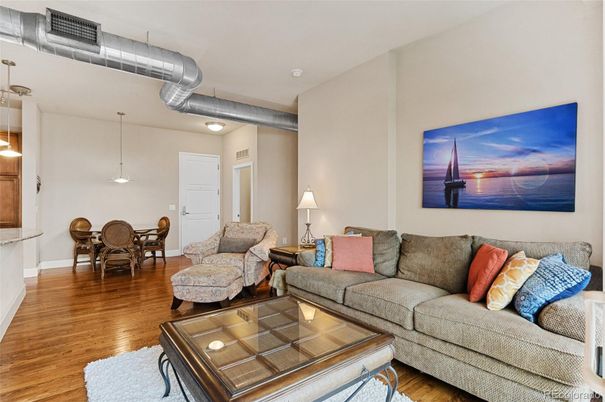 Dining room, Interior, Living room, Pendant Lights, Wood Texture Flooring
