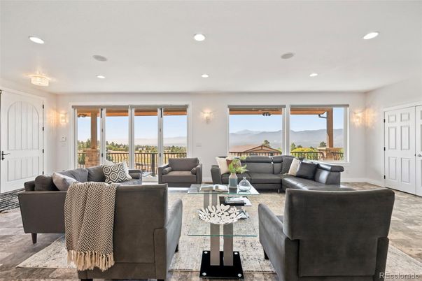 Interior, Living room, Recessed Lighting