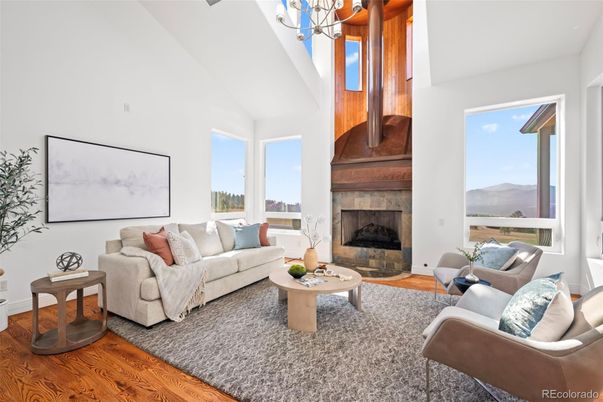 Chandelier, Fireplace, Interior, Living room, Wood Texture Flooring