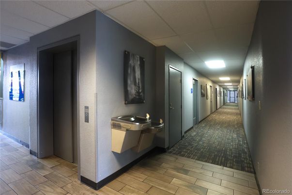 Elevator, Interior, Wood Texture Flooring