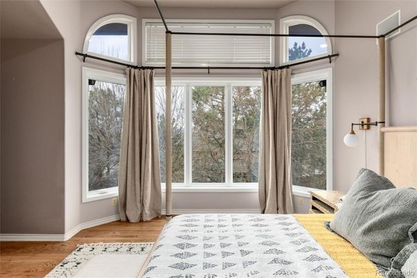 Bedroom, Interior, Sun Room, Wood Texture Flooring