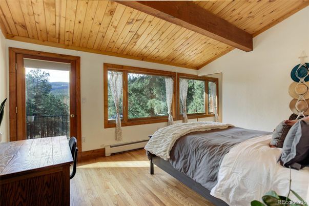 Bedroom, Interior, Wooden Beams, Wooden Ceilings, Wood Texture Flooring