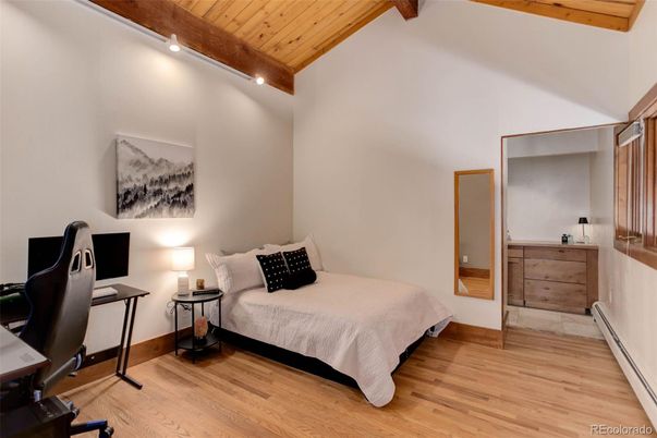 Bedroom, Interior, Wooden Beams, Wooden Ceilings, Wood Texture Flooring