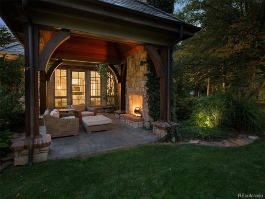 Backyard, Exterior, Fireplace