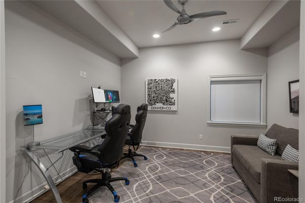 Home Office, Interior, Recessed Lighting