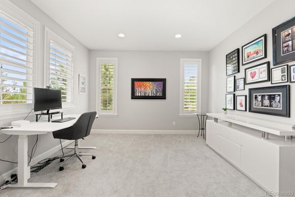 Home Office, Interior, Recessed Lighting