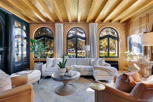 Interior, Living room, Wooden Ceilings
