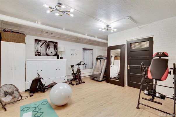 Fitness Equipment, Interior, Wood Texture Flooring