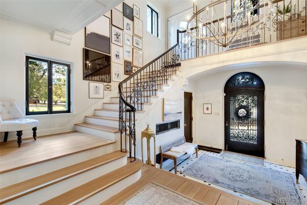 Chandelier, Interior, Wood Texture Flooring