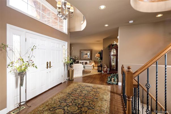 Chandelier, Interior, Living room, Recessed Lighting, Wood Texture Flooring