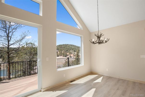 Chandelier, Empty room, Interior, Wood Texture Flooring