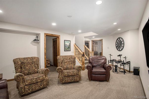 Interior, Living room, Recessed Lighting