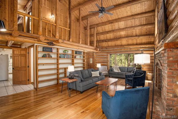 Fireplace, Interior, Living room, Stone Walls, Wooden Beams, Wooden Ceilings, Wood Texture Flooring, Wooden Walls