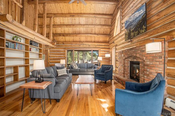 Fireplace, Interior, Living room, Stone Walls, Wooden Beams, Wooden Ceilings, Wood Texture Flooring, Wooden Walls