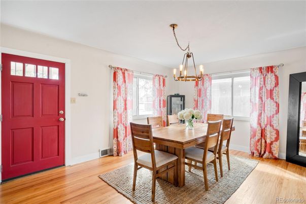 Chandelier, Dining room, Interior, Pendant Lights, Wood Texture Flooring